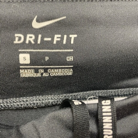 Nike Running Womens black Reflective Stretch Mesh Small Dri-fit Leggings - Picture 4 of 7